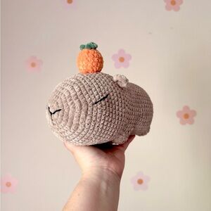 Crochet Capybara Plushie - HANDMADE BY ME!